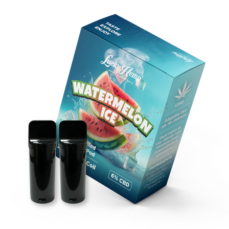 2x Pods Watermelon Ice Vape Pens Lucky Hemp