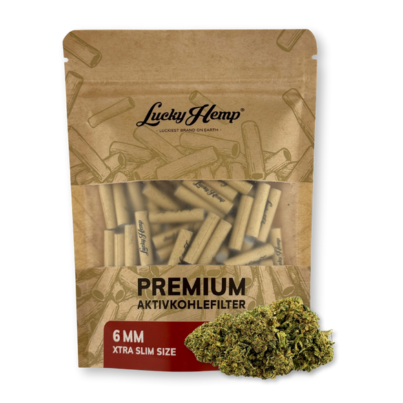 Filtro al carbone attivo Lucky Hemp® Xtra Slim
